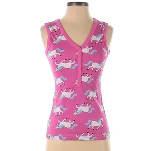 NWOT rare unicorn print Hannah Andersson v-neck tank top